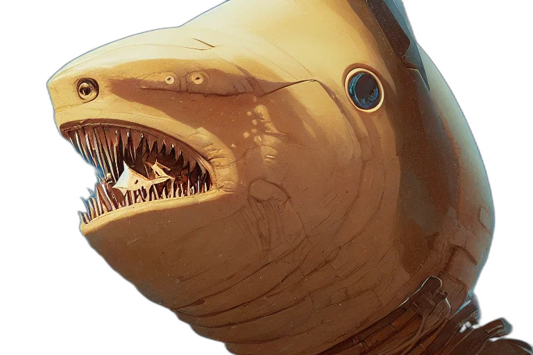 creature, concept art, photorealistic, closeup transparent PNG cut-out