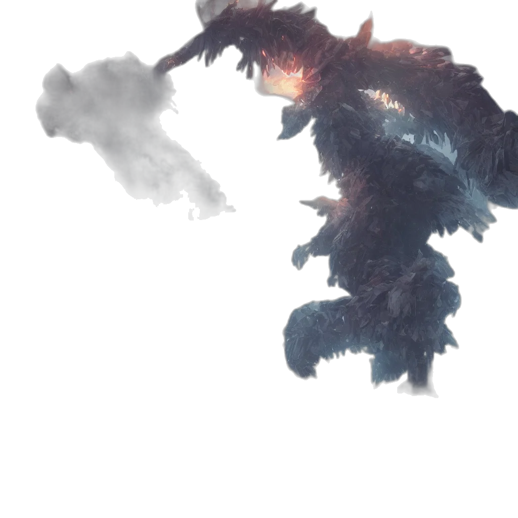 dragon, creature, mask, weapon transparent PNG cut-out