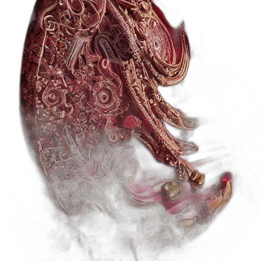dragon, mask, creature, staff transparent PNG cut-out