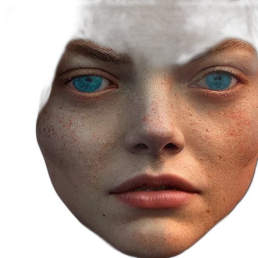 face, mask, robot, creature transparent PNG cut-out