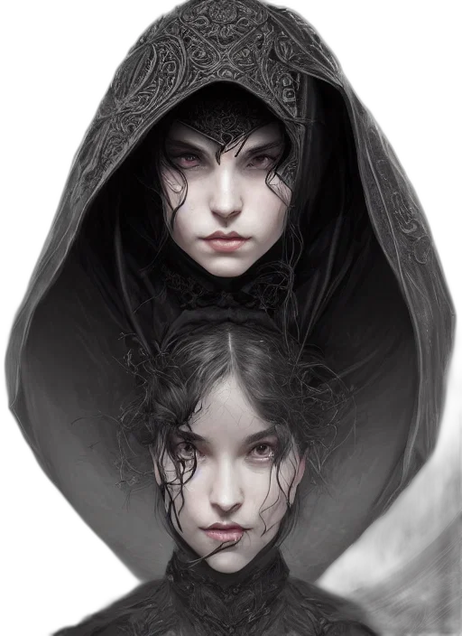 face, mask, jacket, crown transparent PNG cut-out