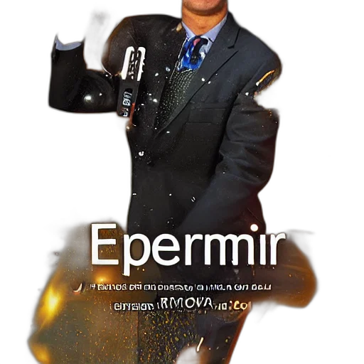 jacket, staff, cyberpunk, 3d render transparent PNG cut-out