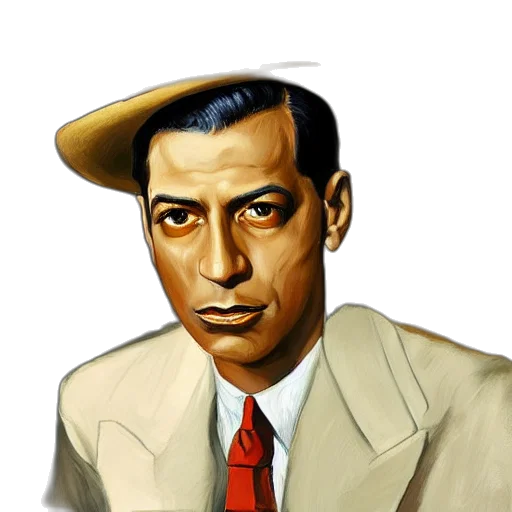 hat, face, staff, jacket transparent PNG cut-out