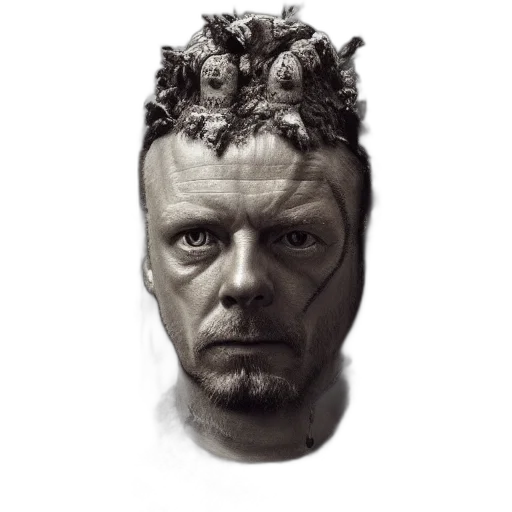 face, mask, crown, creature transparent PNG cut-out