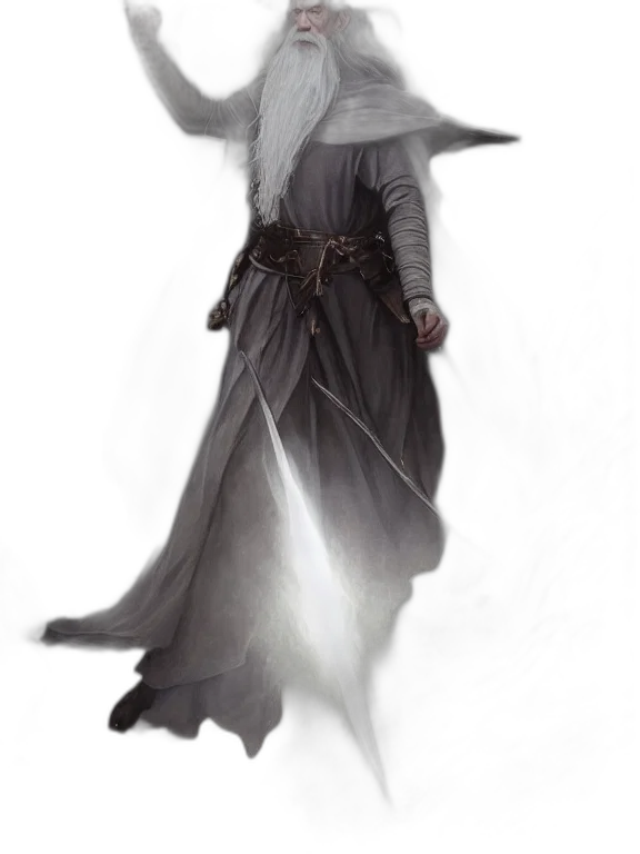staff, sword, dress, dragon transparent PNG cut-out