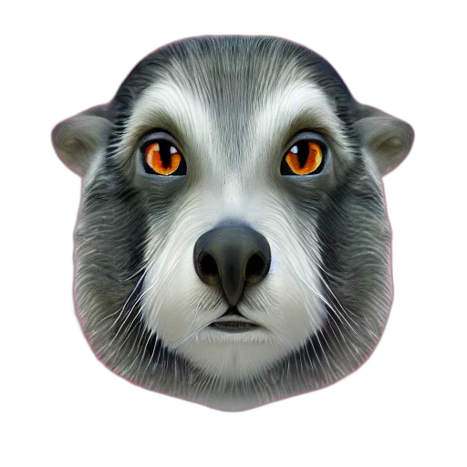 animal, face, creature, staff transparent PNG cut-out