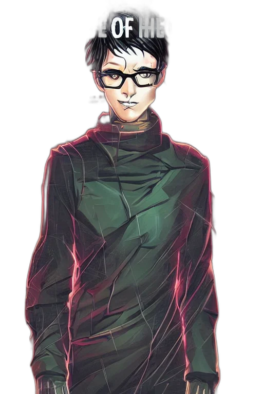 jacket, dress, staff, creature transparent PNG cut-out