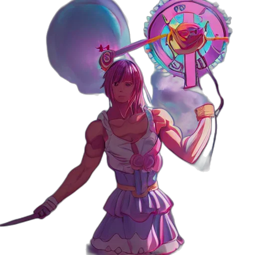 staff, weapon, umbrella, dress transparent PNG cut-out