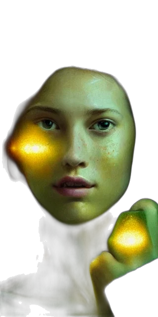 face, mask, robot, creature transparent PNG cut-out