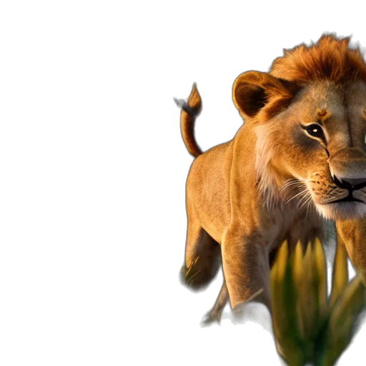 animal, crown, creature, 3d render transparent PNG cut-out