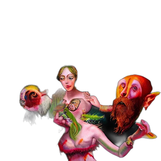 creature, mask, animal, staff transparent PNG cut-out