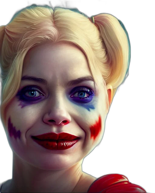 face, comic book art, concept art, photorealistic transparent PNG cut-out
