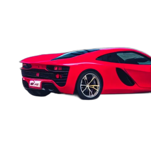 car, weapon, 3d render, photorealistic transparent PNG cut-out