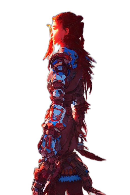dress, creature, mask, hair transparent PNG cut-out