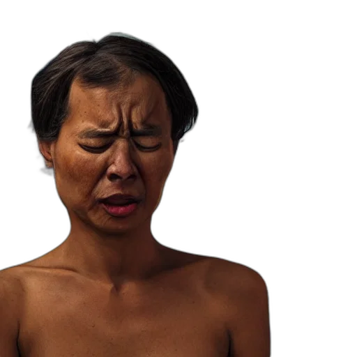 face, mask, photorealistic, artist transparent PNG cut-out