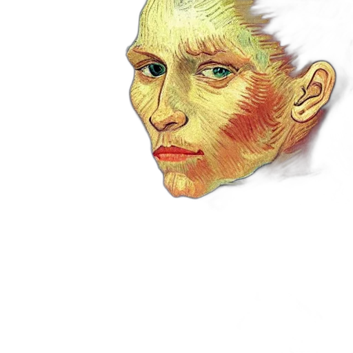 face, mask, creature, staff transparent PNG cut-out