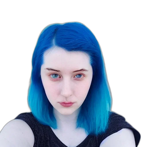 face, hair, robot, dress transparent PNG cut-out