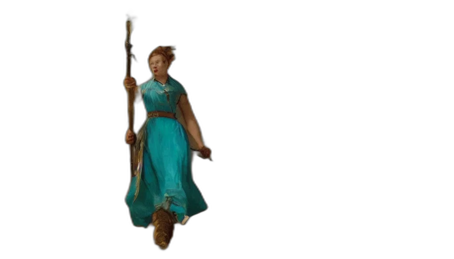 staff, dress, sword, concept art transparent PNG cut-out