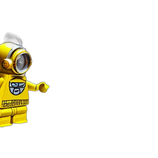 robot, staff, 3d render, concept art transparent PNG cut-out