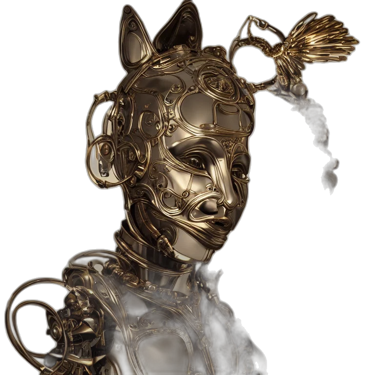 mask, jewelry, staff, crown transparent PNG cut-out