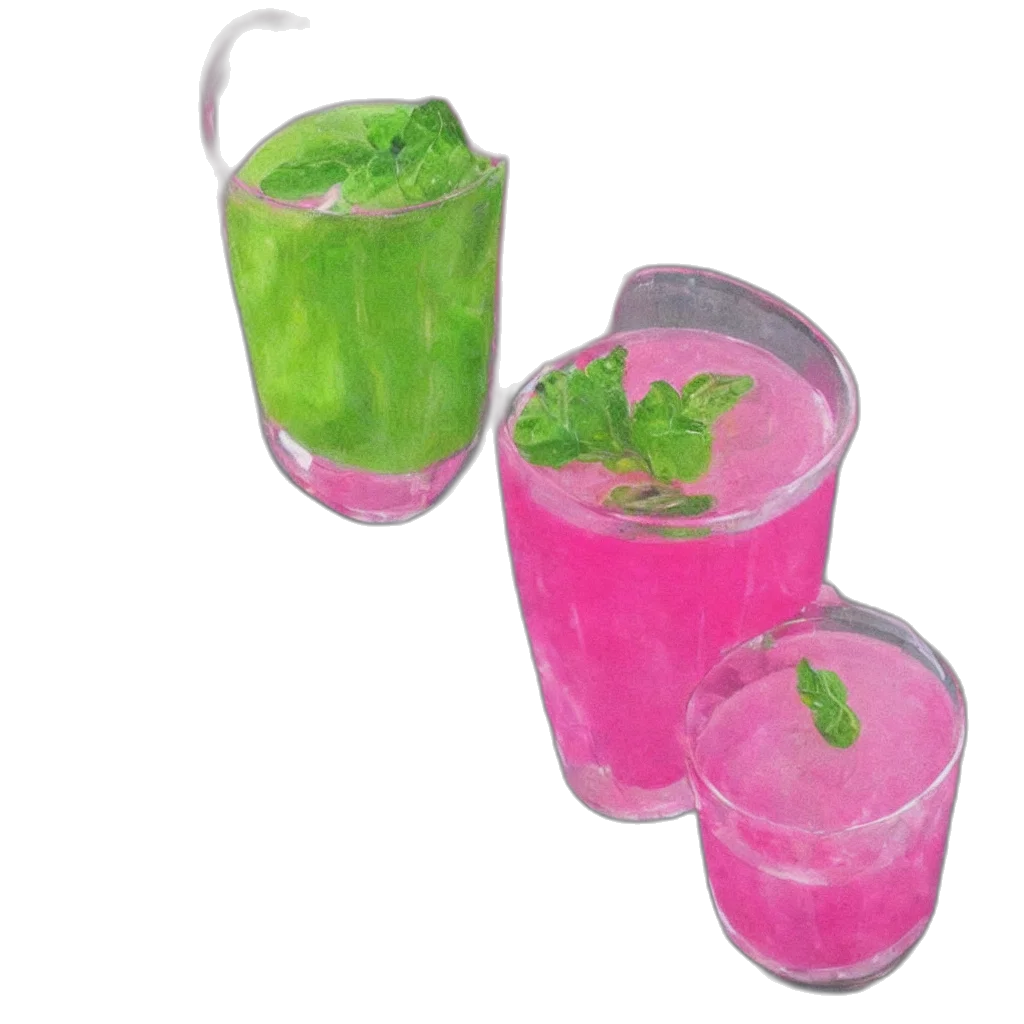 food, 3d render, photorealistic, neon transparent PNG cut-out