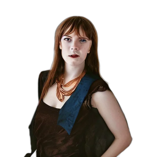staff, dress, jacket, jewelry transparent PNG cut-out