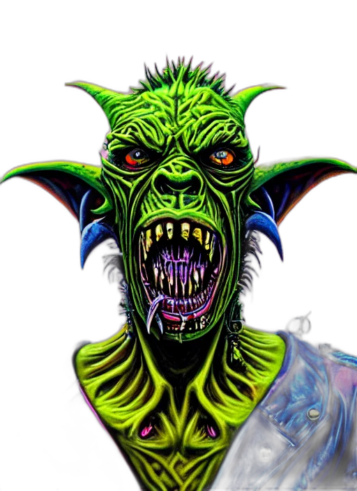 creature, face, mask, concept art transparent PNG cut-out