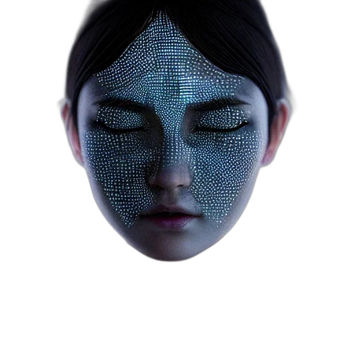 mask, face, robot, creature transparent PNG cut-out