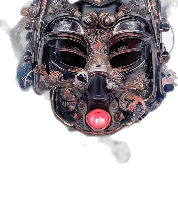 mask, face, creature, robot transparent PNG cut-out