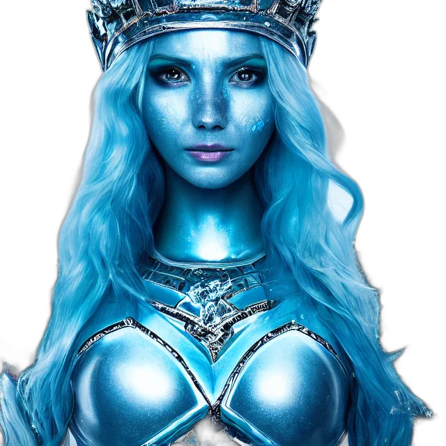 crown, jewelry, face, fantasy art transparent PNG cut-out