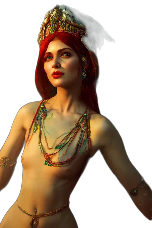 jewelry, crown, staff, fantasy art transparent PNG cut-out