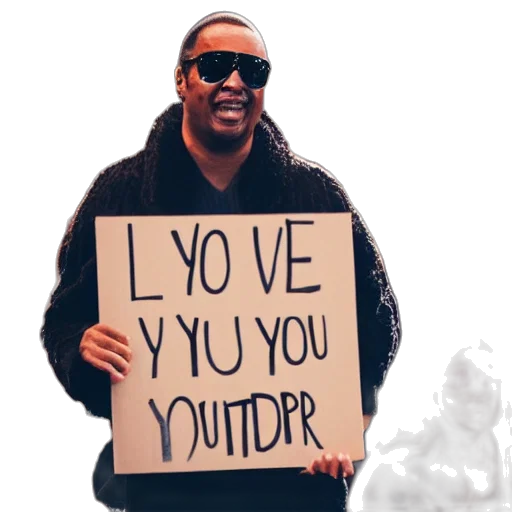 man, concert, waving, placard transparent PNG cut-out