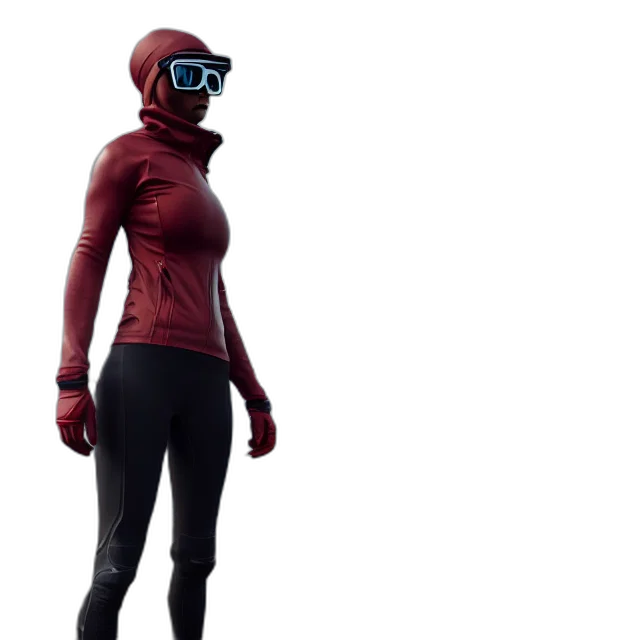 jacket, mask, concept art, 3d render transparent PNG cut-out