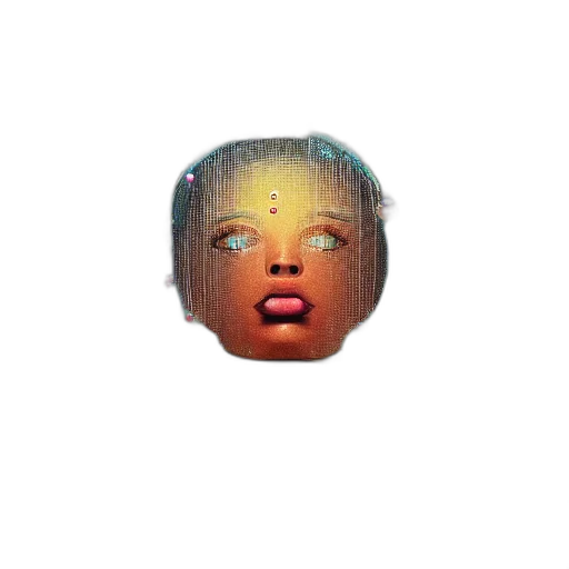 face, mask, robot, creature transparent PNG cut-out
