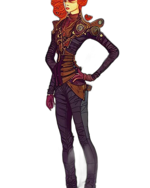 jacket, robot, staff, concept art transparent PNG cut-out