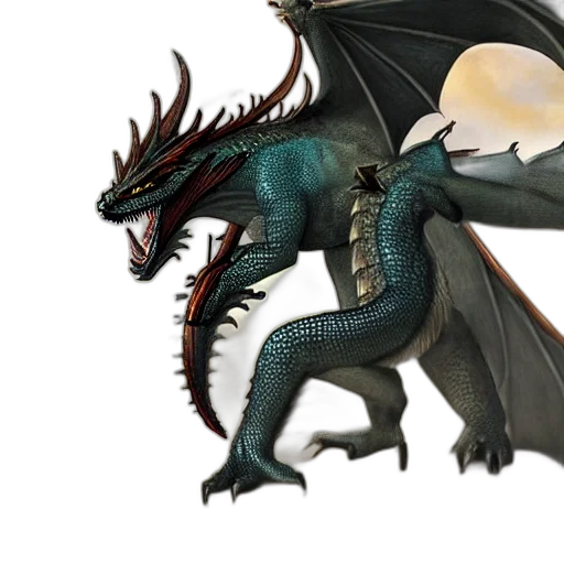 dragon, creature, animal, staff transparent PNG cut-out