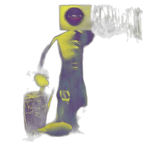 robot, staff, creature, mask transparent PNG cut-out