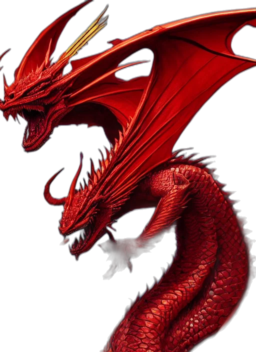 dragon, fantasy art, concept art, photorealistic transparent PNG cut-out