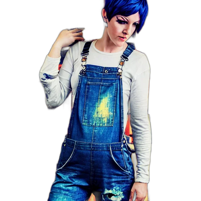 dress, jacket, cyberpunk, concept art transparent PNG cut-out