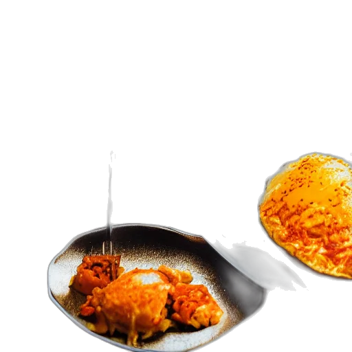 food, photorealistic, 3d render, fire transparent PNG cut-out
