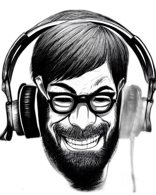 face, cartoon, comic book art, concept art transparent PNG cut-out