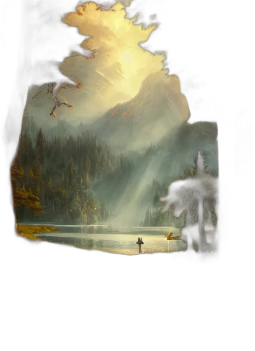 creature, dragon, sword, tree transparent PNG cut-out