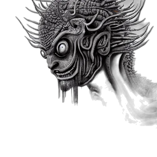 mask, dragon, creature, face transparent PNG cut-out