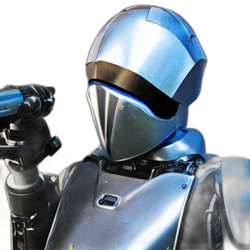 robot, 3d render, concept art, eminem transparent PNG cut-out