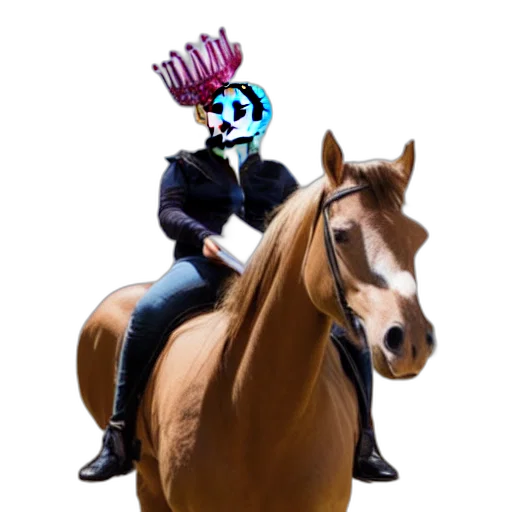 crown, animal, staff, creature transparent PNG cut-out