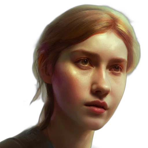 face, staff, creature, photorealistic transparent PNG cut-out