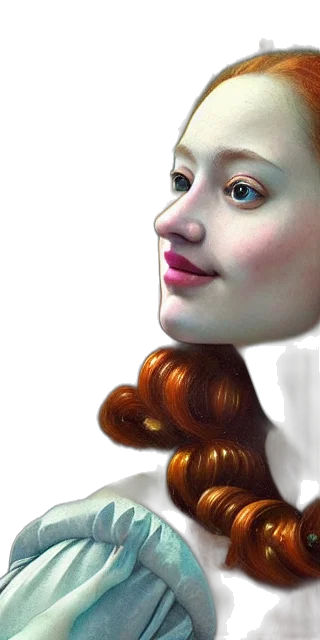 hair, face, crown, mask transparent PNG cut-out