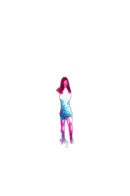 dress, robot, creature, hair transparent PNG cut-out