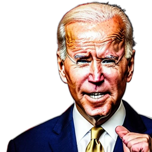face, joe, biden, pogchamp transparent PNG cut-out