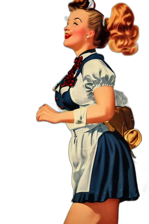 staff, dress, face, cartoon transparent PNG cut-out